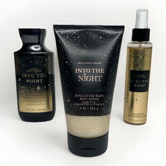 Bath & Body Works Other - Bath & Body Works Into The Night Body Lotion, Body Scrub & Diamond Shimmer Mist